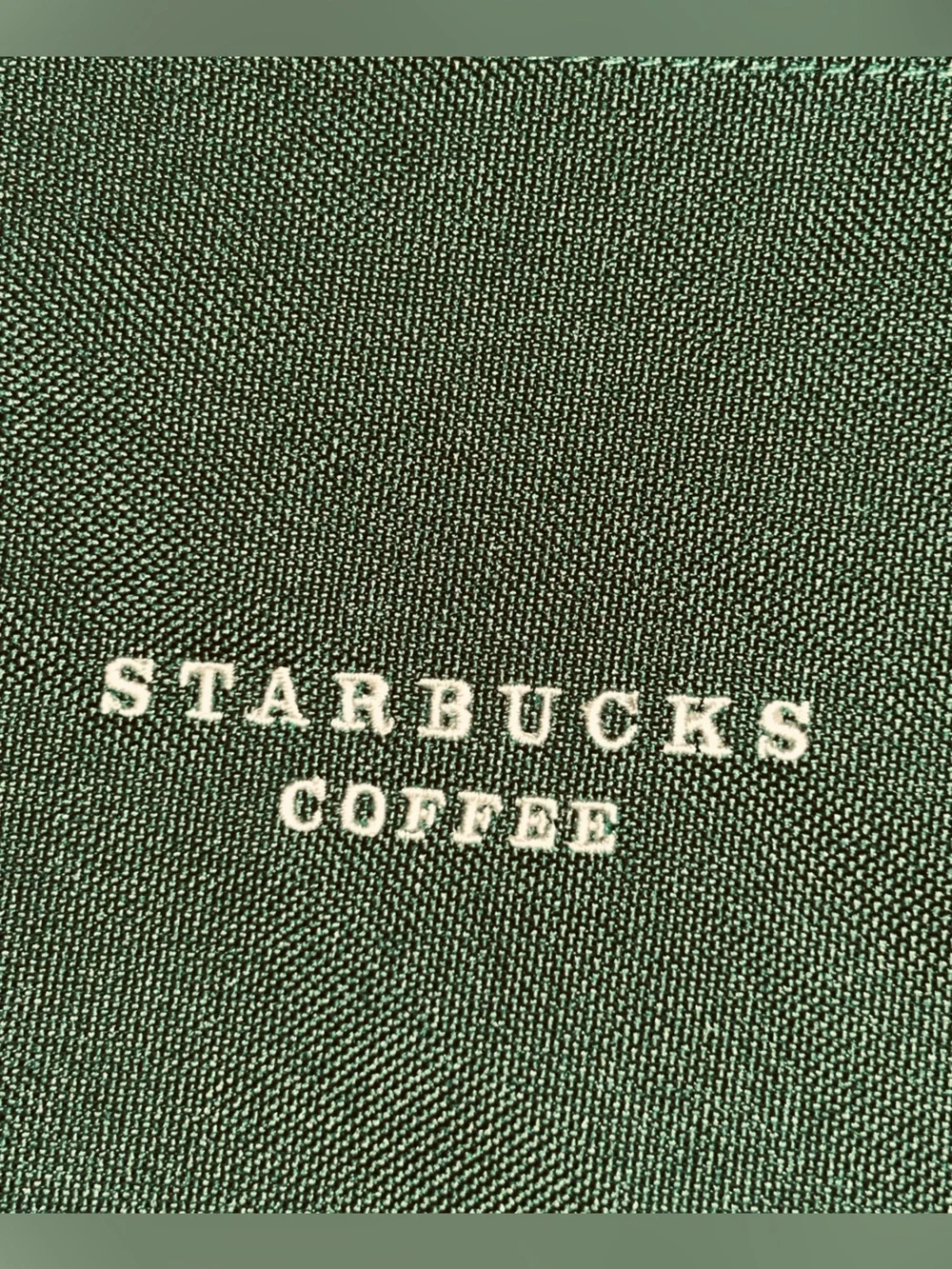 Starbucks tote lunch bag new Green With “Starbucks” White Letters 8x8x4” Canvas
